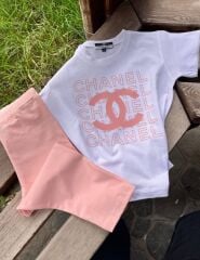 YAVRU AĞZI RENKLİ BERMUDA TAYTLI YAZLIK İKİLİ TAKIM