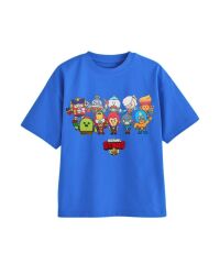 BRAWL STARS BASKILI MAVİ TİŞÖRT