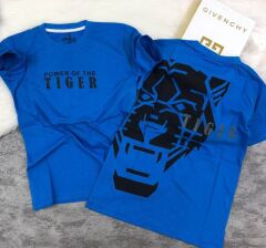 TIGER BASKILI MAVİ TİŞÖRT