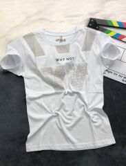 WHY NOT BASKILI BASIC BEYAZ TİŞÖRT