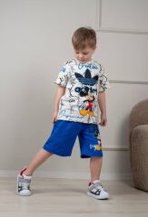 CREATIVE BASKILI YAZLIK ŞORTLU İKİLİ TAKIM