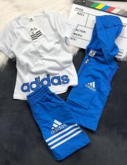 3'LÜ MAVİ YAZLIK TAKIM